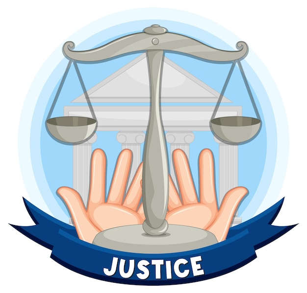 Free vector symbolic representation of justice and unity