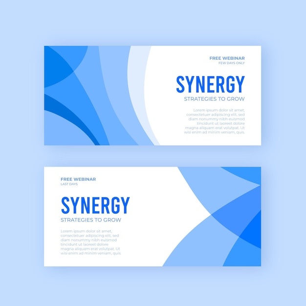 Synergy business banners designs