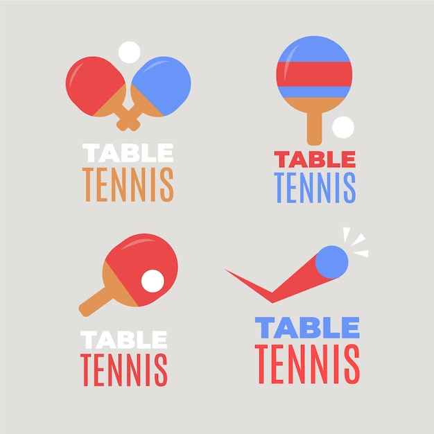 Table tennis logo collection