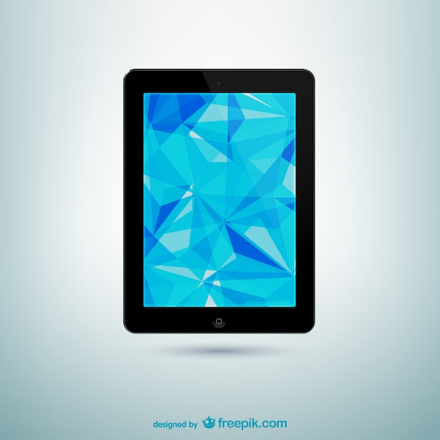 Tablet with abstract screen