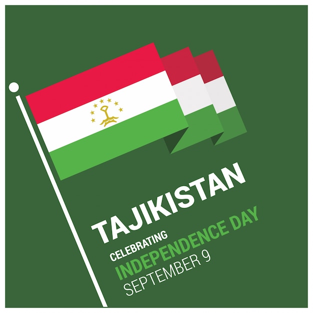 Free Vector tajikistan independence day design