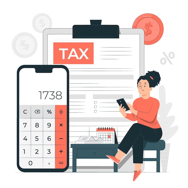 Tax concept illustration