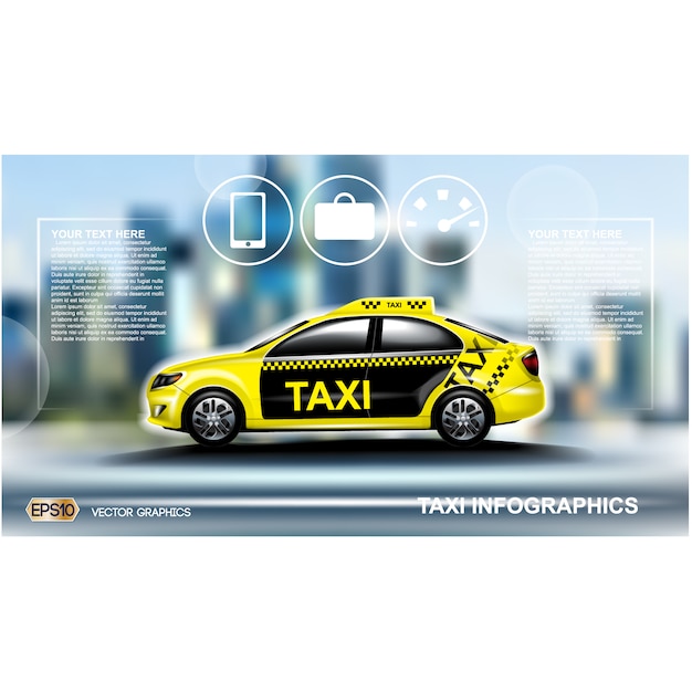 Free Vector taxi background design