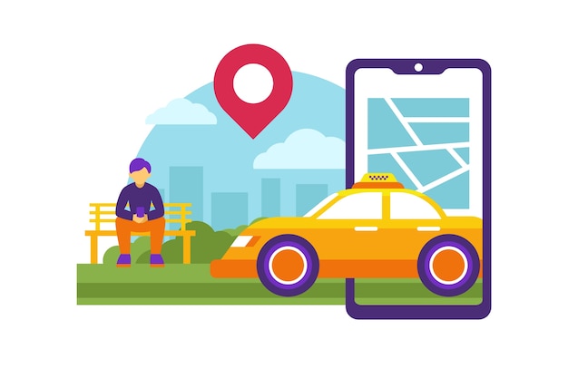 Taxi service app design