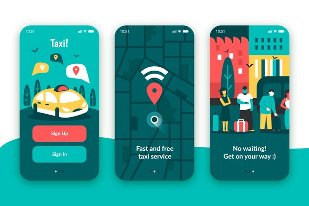 Taxi service onboarding app for mobile