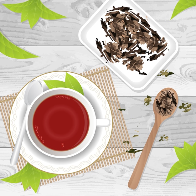 Free Vector tea background design