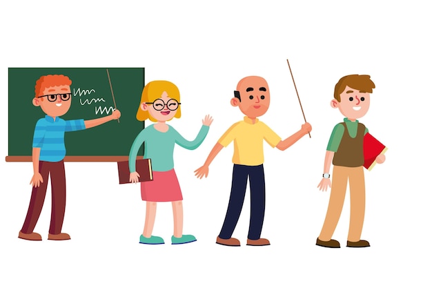 Free Vector teacher collection