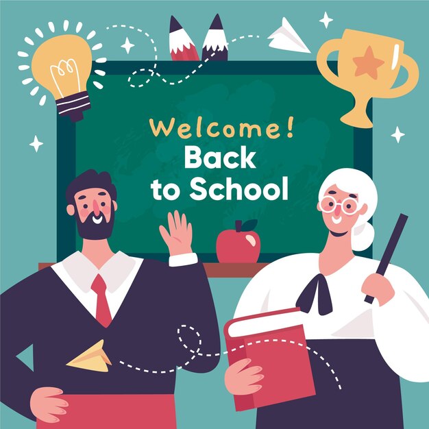 Teachers welcome back to school