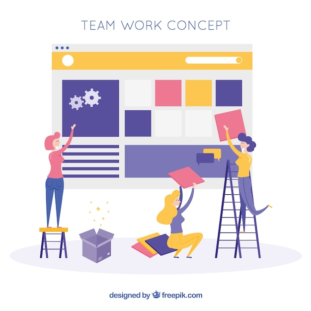 Teamwork concept