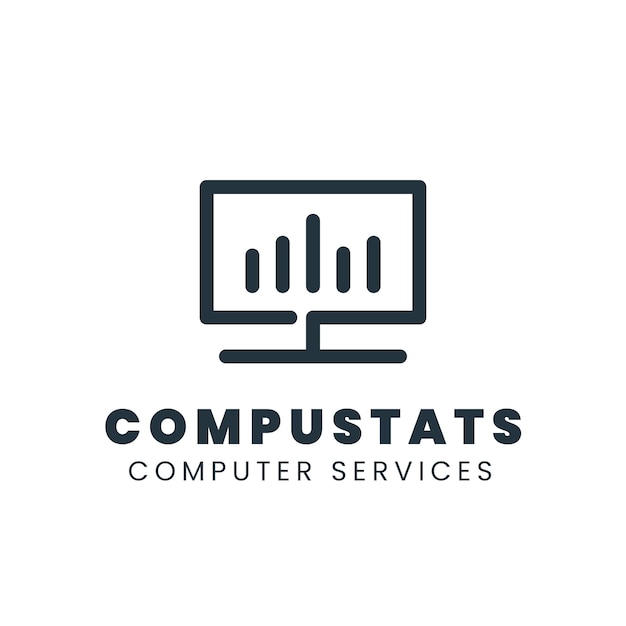 Tech computer logo template