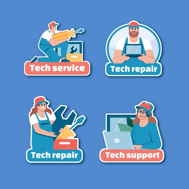 Tech repair template design