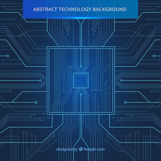 Technology background in abstract style