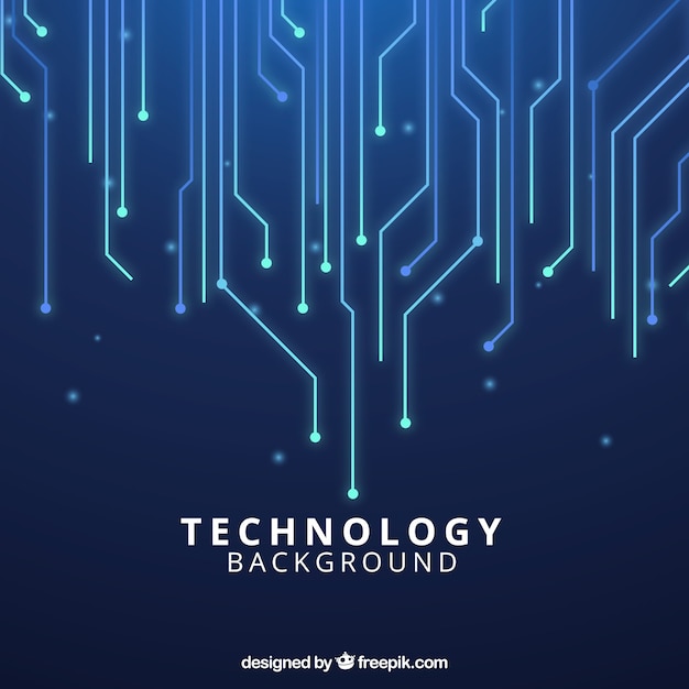 Technology background in abstract style