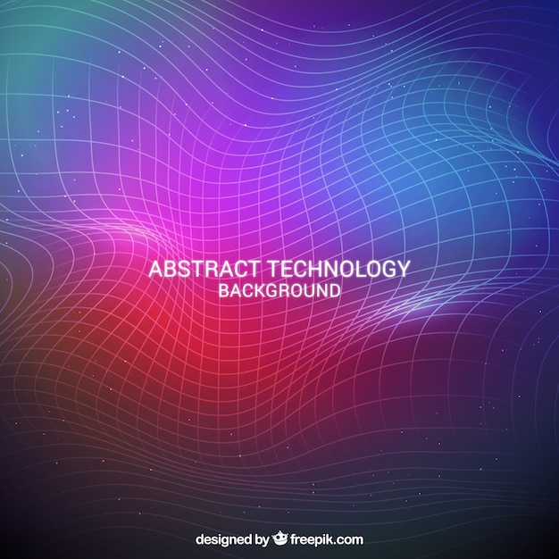 Free vector technology background in abstract style