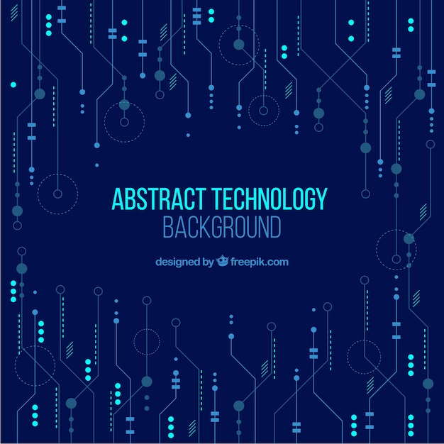 Free vector technology background in abstract style