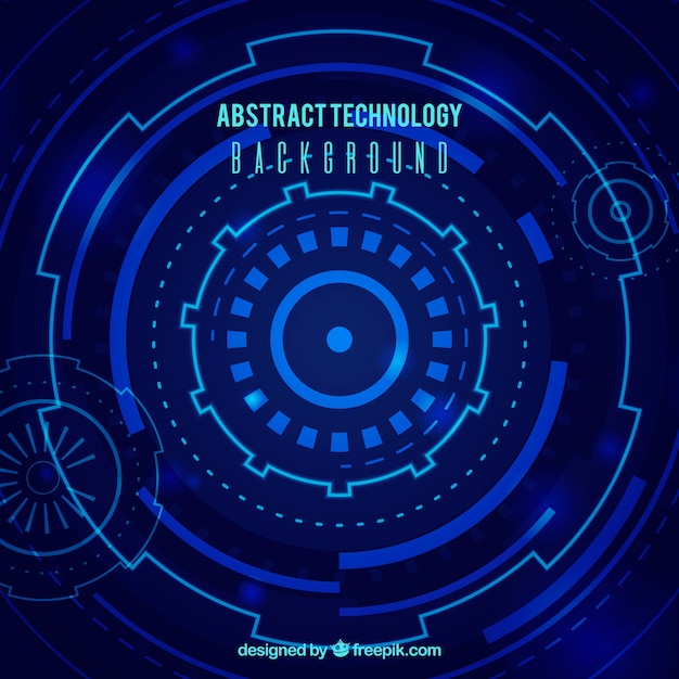 Technology background in abstract style