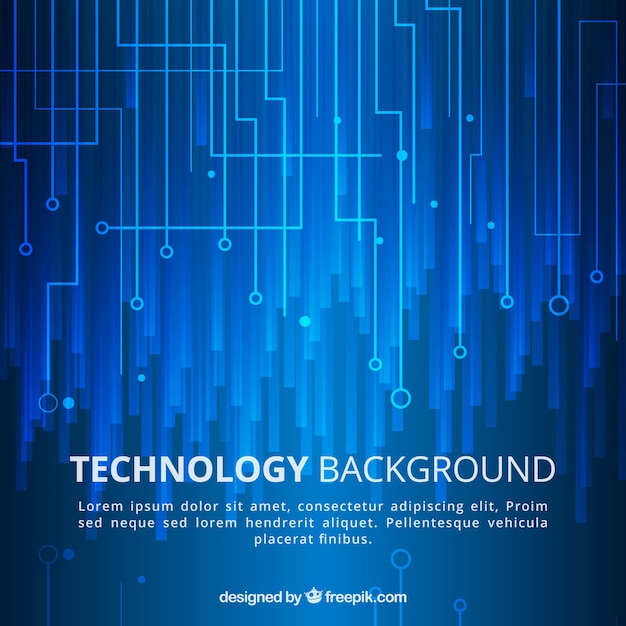 Technology background in abstract style