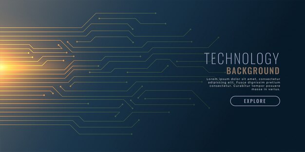 Technology background with circuit diagram