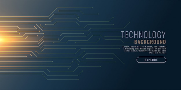 Technology background with circuit diagram