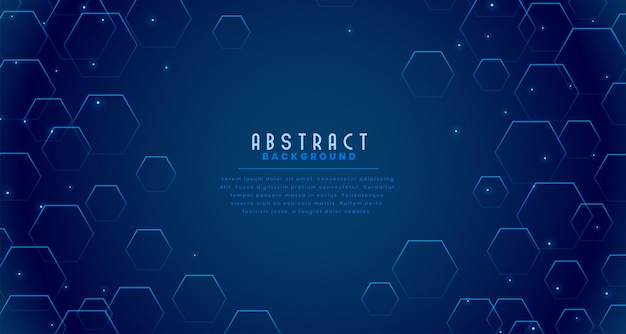 Free vector technology background with hexagon shapes