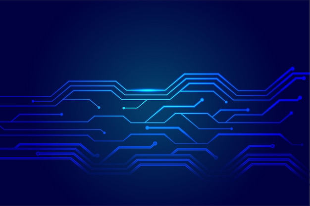 Technology circuit lines diagram futuristic