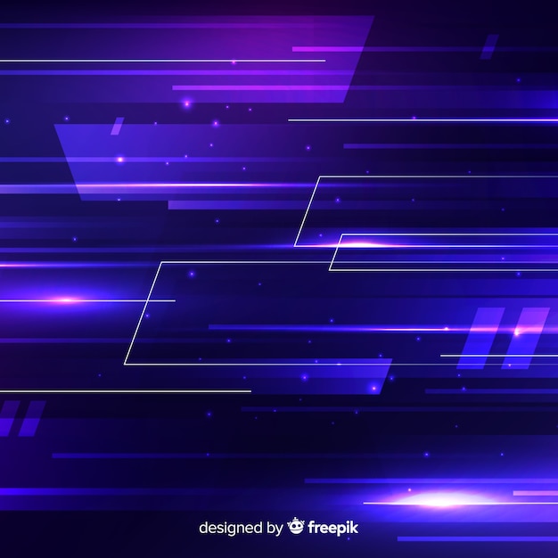 Technology concept background with neon light