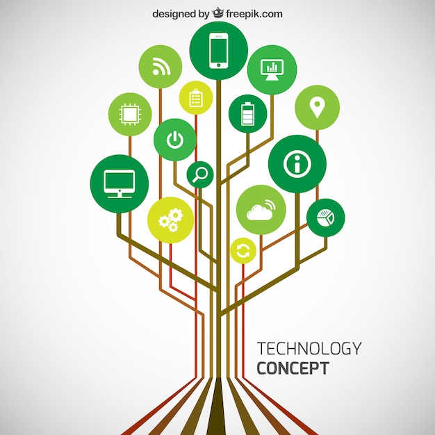 Free Vector technology concept