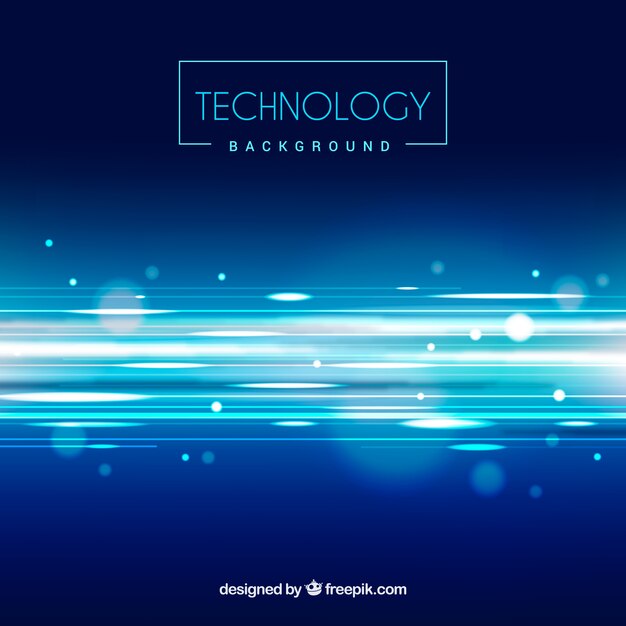 Technology defocused glossy background