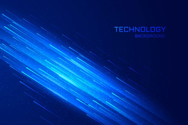 Technology digital concept blue background