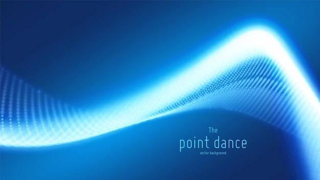 Technology digital splash or explosion of data points background. Point dance waveform. Cyber UI, HUD element.