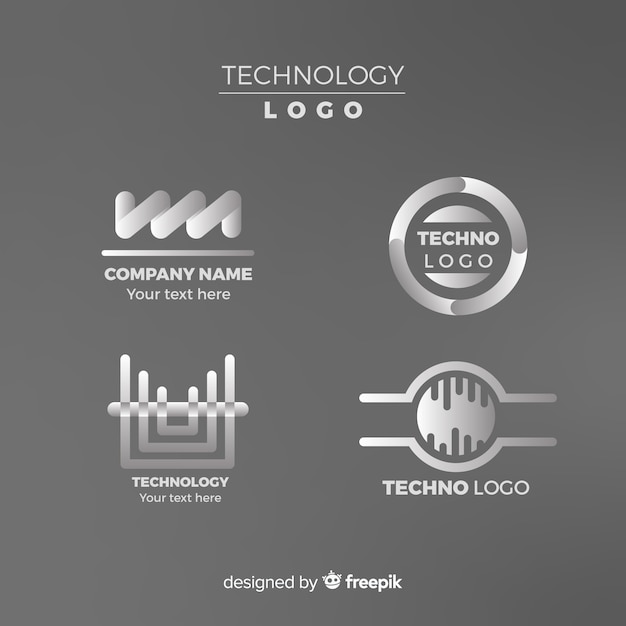 Free vector technology logo collection