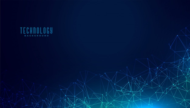 Technology polygonal mesh digital concept background design