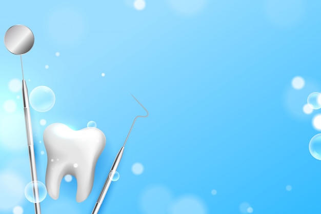 Free Vector teeth dental care medical background