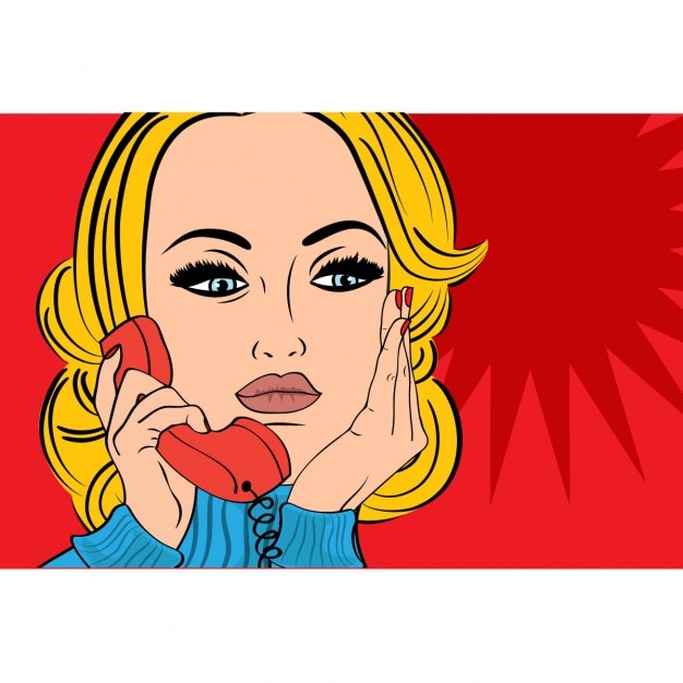 Free vector a telephone conversation