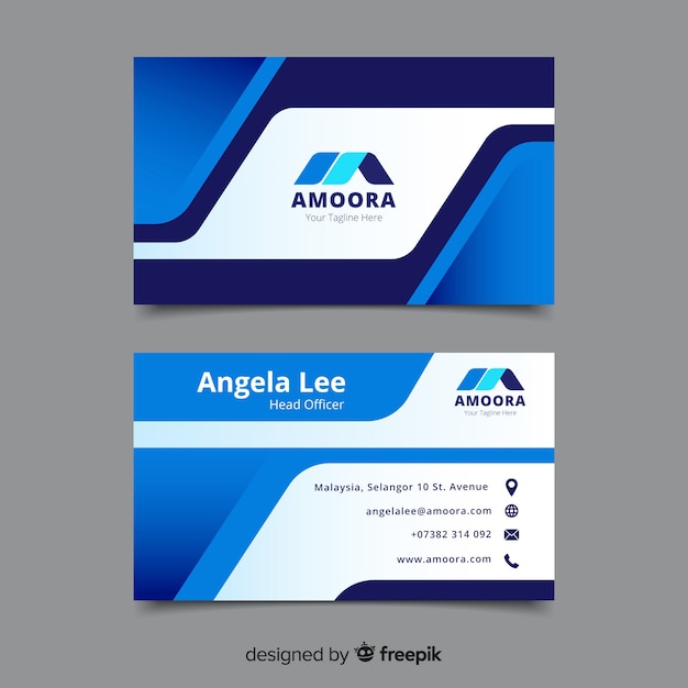 Template abstract business card