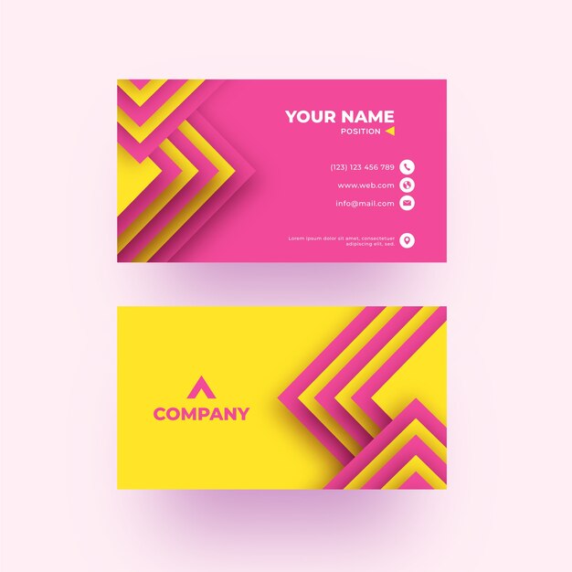 Template abstract business card