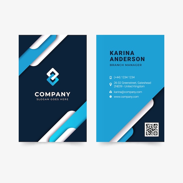 Template abstract business card