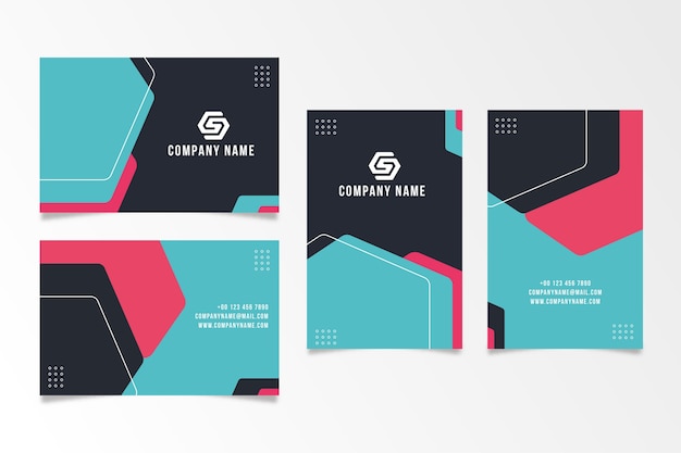 Template abstract business card