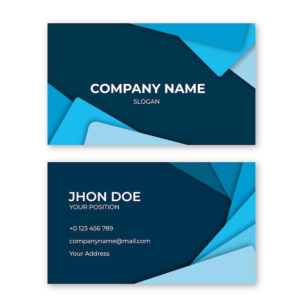 Template abstract business card