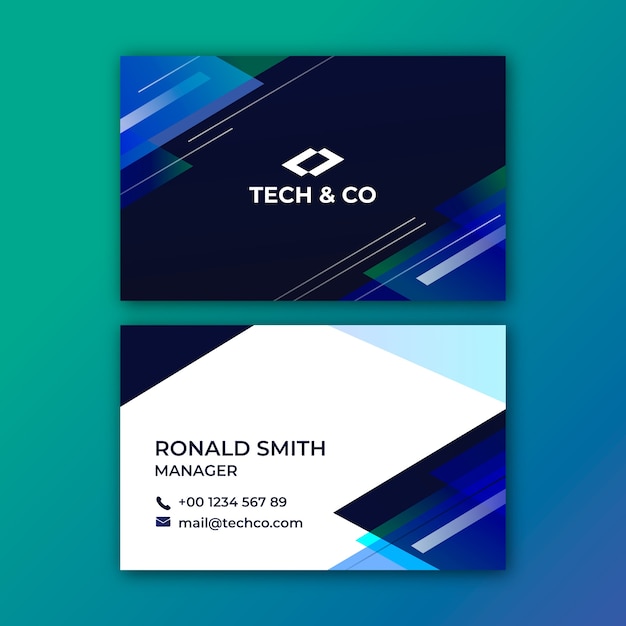 Template abstract business card