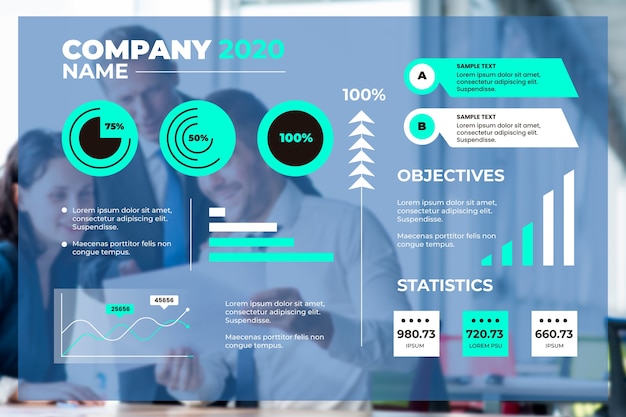 Template for business infographic