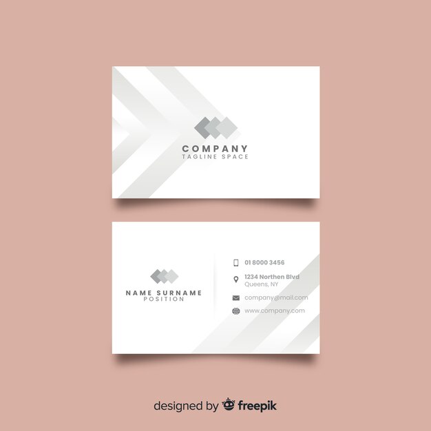 Template of elegant business card