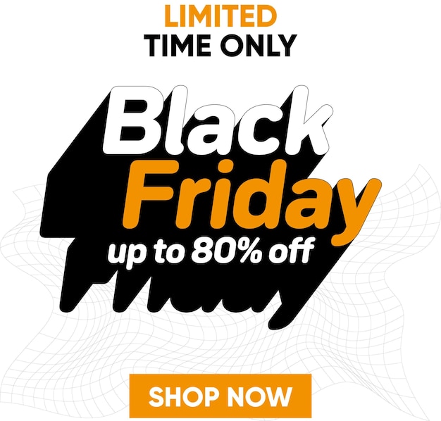 Template Social media feed Black friday up to 80 off