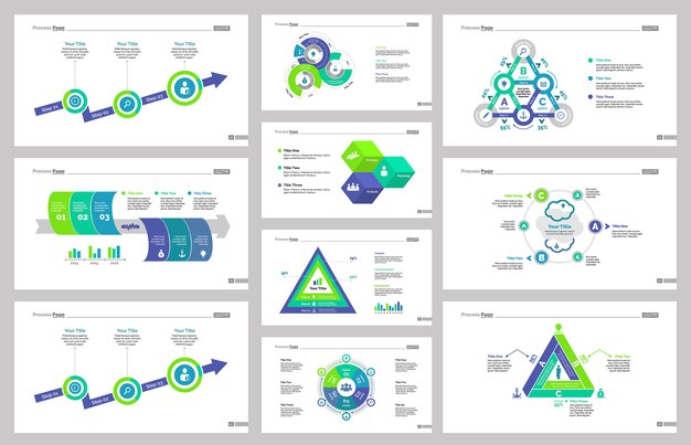 Ten Business Slide Templates Set