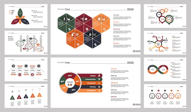 Ten Economics Slide Templates Set