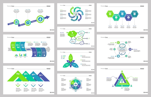 Ten Management Slide Templates Set