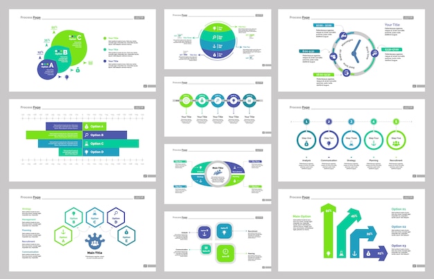 Ten Production Slide Templates Set