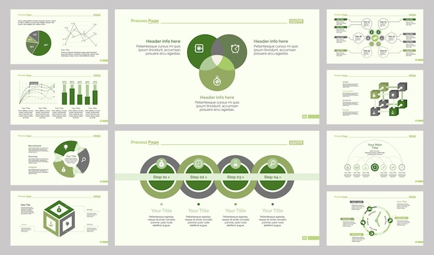 Ten Research Slide Templates Set