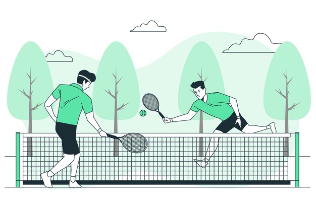 Tennis concept illustration