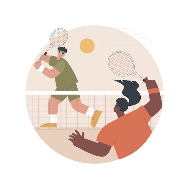 Tennis concept illustration